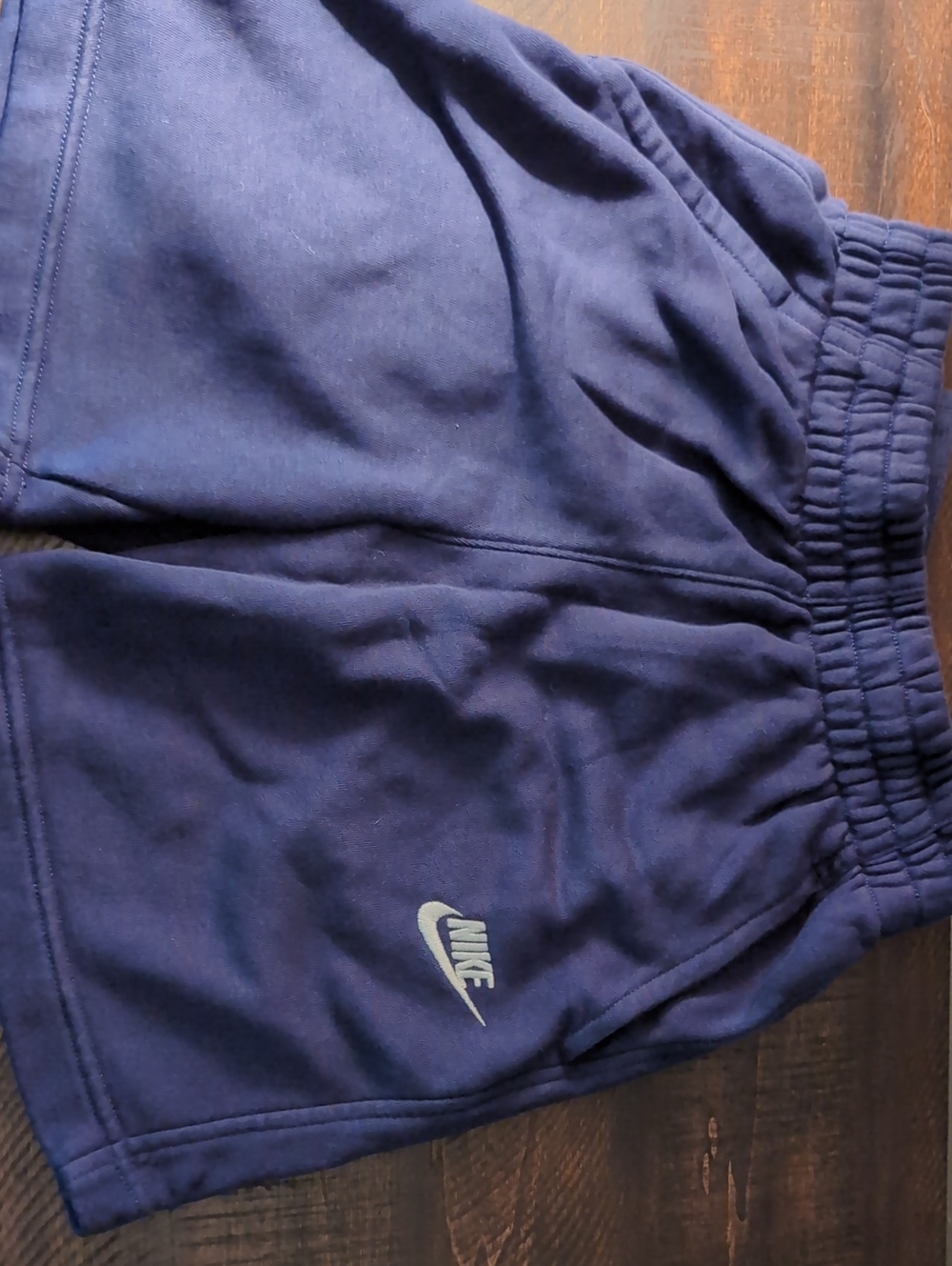 Nike Navy Athletic Shorts with White Logo